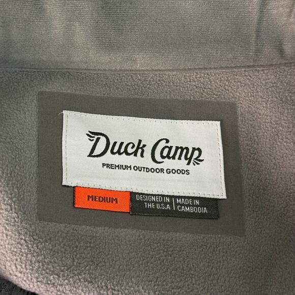 Duck Camp Vest Mens Medium Ms Contact Softshell Moss Green Outdoor Hunting NEW - Picture 3 of 11
